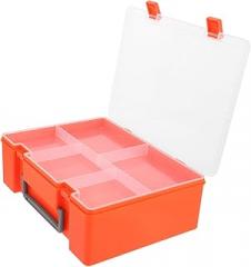 VILLCASE Rectangular Compartment Storage Box with Tray Plastic Organizer for Electronic Components Jewelry Tools Portable Multipurpose Parts Organizer for Home and Workshop