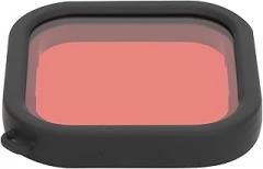 Rengue ABS Diving Lens Filter for 8, and Purple Filters, Lightweight Underwater Photography Accessory, 16g, 2x2x0.3in ABS Diving Lens Filter for 8, Red Nan Digital Cameras (Light Red)
