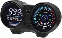 Speedometer Gauge Universal Motorcycle Speedometer Digital Dashboard LED Electronics Motorcycle RPM Meter Odometer for Titan 150 for