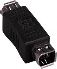 IEEE 1394a FireWire 6-pin Female to 6-pin Female Adapter - Black - Pack of 5