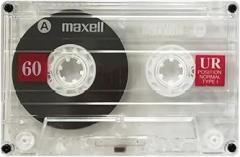 Maxell Dictation & Audio Cassette, Normal Bias, 60 Minutes-30 minutes per side, No Color, No Size (109010)
