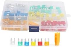 Blade Insert Type S Electrical Connectors 120PCs High Temperature Transparent Window for Car Protection Automotive Lighting Audio UPS Electronic Circuit Boards Green Orange