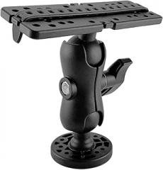 360 Degree Swivel Ball Mount Kayak Electronic Fish Mount Base Fishfinder GPS Plate Rotating Boat