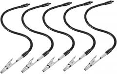 5 Pcs Helping Hands Tool Set with Flexible Gooseneck Arms Adjustable Soldering Clamps for PCB Assembly for Hobbyists and Electronics Repair