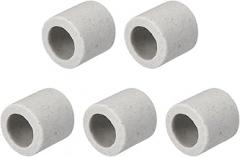 5/10pc 8mm Dia Ceramic Tube Single Bore Porcelain Bushing Tube Insulating Pipe Electronic Wire Bundle Heat Insulation Protection