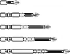 6Pieces Alloy Steel Antislip Crosses Head Screwdriver Bits Set For Efficient Work In Electronics And Furniture Assembly Antislip Screwdriver Bits