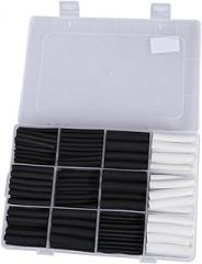 301pcs Halogen Shrink Tubing Flexible and Acid- Insulation for Wiring and Electronic Components