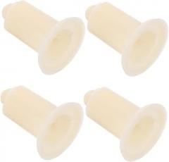 Garneck 4Pcs Electronic Scale Feet Replacement White Plastic Weigh Pan Leveler Foot for Various Electronic Weighing Scales Easy Installation Scale Tray Feet for Accurate Measurement