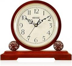 European Style Living Room Table Clock Solid Wood Table Clock Hotel Decoration Bogu Frame Decoration Electronic Quartz Clock