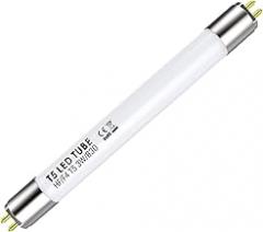 F4T5/WW Bulb LED Replacement T5 Tube 6 inch, 3000 Kelvin, Warm White, 3W, G5 Base, 390 Lumens, Plug and Play, Operates with Compatible Electronic Ballast, Frosted, 1 Piece