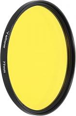 PATIKIL 77mm Lens Filter Full Color Filters Scratch Optical Resin Circular Screw-in Camera Lens Color Correcting Accessories for Camera Photography Lens, Yellow