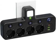 EU Plug Outlet 4 Sockets Electrical Socket No Extension Cord with USpB Type-C Ports Two Specifications New 2026 High for Reliable Electronic Component, Precision, Stable Performance