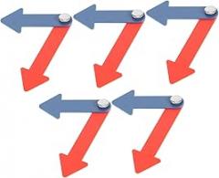 5Pcs Plastic Clock Hands Kit for DIY Clock Repair for Childrens Projects for Crafts