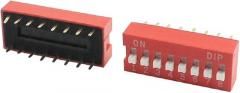 New Lon0167 2Pcs Electronic Featured Component 8 Position reliable efficacy 2 Rows Slide Type DIP Switch Red(id:9c3 f3 53 51e)