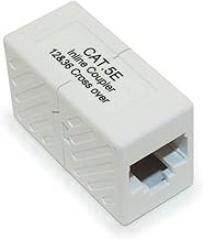10/100 Base TX Crossover Coupler with Power Over Ethernet - Beige