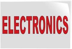 Decal Stickers Multiple Sizes Electronics Red Industrial Vinyl Safety Sign Label Business 7x5Inches