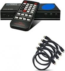 OREI 4K HDMI Multi Viewer 2 in 1 Out Switcher Bundle with 4 Pack 6-Feet HDMI Cable 4K with Ethernet | Support 4K @ 60Hz 1080P