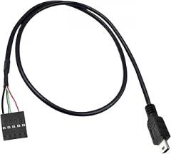 USB 2.0 Motherboard 5Pin Male to 9Pin Female Connector Cable 50cm for Monitors Sensors Panel Camera Electronics