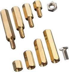 120pcs Spacer Standoff Screws Brass Pillar Column Spacer for Electronics PCB Boards