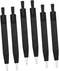 6pcs Hearing Aid Cleaning Brush Set U-Shaped Wax Removal Tool for Earbuds Hearing Amplifiers Nylon Bristles for Effective Cleaning Suitable for Daily Use
