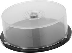 Lurrose Cd Carousel Storage Empty Cd Bucket Container Versatile Storage for Discs Small Items Space-saving Organizer