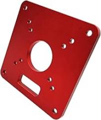 Aluminum Router Table Insert Plate Red Universal Trimming Hine Flip Board for Woodworking Benches Router Table Plate