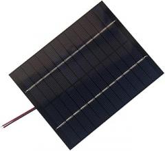 12V 2W Polycrystalline Solar Panel with 15–20 cm Cable for Outdoor Charging, DIY Solar Power Projects, Garden Lights & Small Electronics