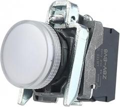 1pcs LAY4-BV6 22mm Panel Small LED Power Electronic Indicator Pilot Signal Light Lamp 5 Color 220V White