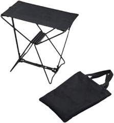 Lightweight Portable Camping Stool - Aluminum Outdoor Activities, Picnics, Gatherings (Black)(02)