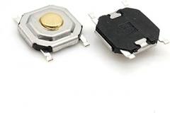 100pcs Momentary Tactile Push Button Kit Lightweight for Electronic Projects for Circuit Board and Breadboard Applications