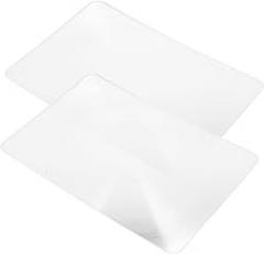 2pcs Pocket Magnifying Glass 3X Magnifier Lens 120x180mm Credit Card Size Reading Magnifier for Visual Impairment Daily Use