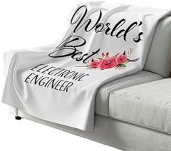 Electronic Engineer Blanket Gifts for Women Birthday for Electronics Engineer Staff Employee Boss Electrical Engineer - Throw Blanket, Sherpa Fleece, 50