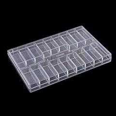 19 Grids Plastic Storage Box with Lockable Design, Clear Lid Compartment Container for Electronics, Watch Repair Tool Organizer Case, 120 * 80 * 12mm
