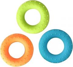 3pcs Silicone Grip Rings Hand Strengthener for Rehabilitation Forearm Exercise Varying Resistance Levels Comfortable Silicone for Ages
