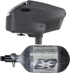 Empire Halo Too Electronic Paintball Loader Hopper with 68/4500 HPA Tank Hydro Date 02/2024