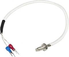 FTARB01 K Type M6 Bolt Head 0.3m Fibreglass Braided Cabel Screw Thermocouple Temperature Sensor 1Pcs