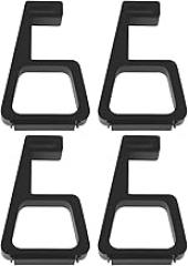 4pcs Game Console Horizontal Holder Simple Feet Bracket Prevent Slip Cooling Feet Slip Feet Stand Compatible with Sony PS4 Pro Black