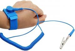 Antistatic Wrist Strap，Adjustable ESD Wristband Bracelet with Grounding Wire Alligator Clip - for Working on Sensitive Electronic Devices (1)