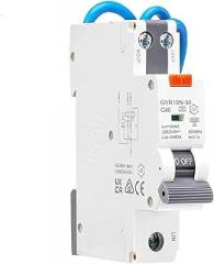GYR10N-50 Electronic Type with Wires 18mm 6KA Residual Current Circuit Breaker with Over Current Potection Max 50A 1Pcs(32A 30mA,Type AC)