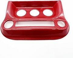 YuYue Electronic Center Console Air Conditioning Switch Panel Decoration Cover Trim Replacement for Jeep Wrangler JK 2011-2017 ABS Car Interior Accessories Red