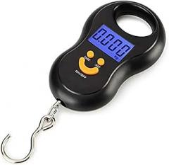 Hanging Scale Electronic 50Kg 10g Hanging Scale LCD Digital Scale Backlight Fishing Weights Luggage Scales
