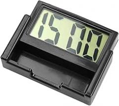 Brightness LED Car Clock Digital Display with Date Temperature Function Small Electronic Clock for Vehicle Use