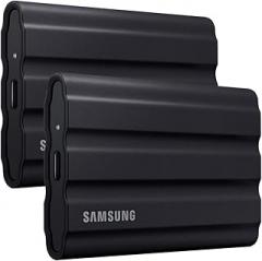 Samsung MU-PE1T0S/AM T7 Shield Portable Solid State Drive 1TB 2022 Black - (2-Pack)