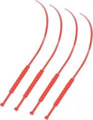 Milisten 15pcs Orange Anti-skid Tire Chains Emergency Snow Wheel Chains for Car Suv Winter Traction and Ice Road Safety