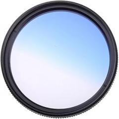 Graduated Gradual Color DSLR Camera Lens Filter 49mm 52mm 55mm 58mm 62mm 67mm 72mm 77mm Blue Red Orange Lens Filter Excellent(49mm,Gradual Blue)