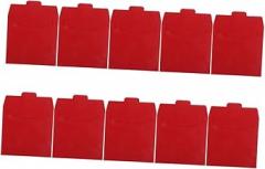 10pcs Cd DVD Sleeves Lightweight Paper Disc Protectors for Compact Storage and Travel Red for Wedding Photographers and Event Organizers