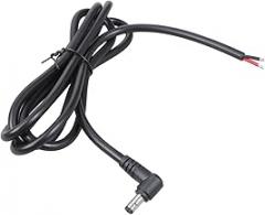 90 Degree DC5525 Power Cable 5.5x2.5mm Plug to Bare Wire 15A Rating Extension Cord Line for Home Electronics Devices Bare Wire Open End Power Cord