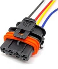 1 Set 2 3 4 5 6 Pin Auto Injector Water/Proof Electronic Connector Wire Harness Female Plug 1928404627 1928403698(4Pin B,1 Set)