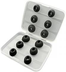 Soft Earphone Tips 12 Pack Hygienic Customized Carrying Case / Pore Allergen Ear Tips