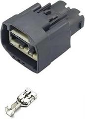 1SET 2PINS 9.5mm Auto Waterproof Connector Steering Gear Booster Pump Electronic Booster Pump Plug 7283-2918-10